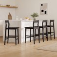 thumbnail image 3 of Joyyskill Wood Bar Stools Set of 4, Counter Height Barstools Armless Farmhouse Wooden Bar Dining Chairs with Solid Wood Legs, Black, 3 of 8
