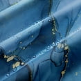 thumbnail image 3 of Abstract Teal Marble Shower Curtain, Turquoise Marble Shower Curtain for Bathroom, Modern Ink Art Decor Waterproof Fabric Shower Curtain Set with Hooks, 72x72, 3 of 5