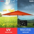 thumbnail image 6 of Costway 9 ft Orange Hexagon Market Patio Umbrella, Water-Resistant, 6 of 11