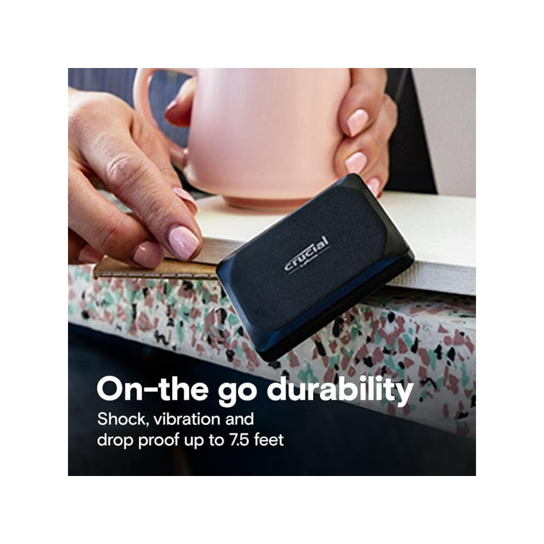 外付けハードディスク・ドライブ Crucial Portable SSD X9 2TB Crucial X9 2TB Portable SSD - Up to 1050MB/s Read - PC and Mac