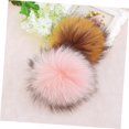 thumbnail image 4 of LAICAIW 2pcs Fastener with Scarves Comfortable Faux Pompom Fluffy Clothes Shoes Fur Accessory for Hats Snap, 4 of 7