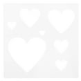 thumbnail image 1 of Reusable Heart Stencil for DIY Craft Painting Wedding Template 1 Set, 1 of 8