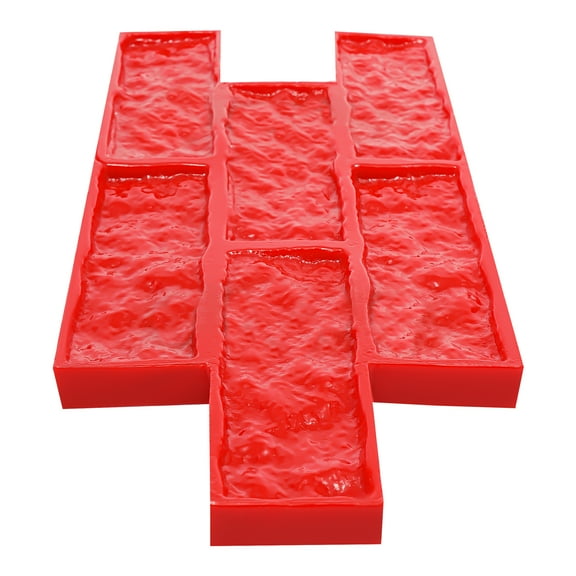 Wall & Floor Concrete Stamps Mats Stamping Molds Concrete Mould Red