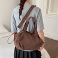thumbnail image 3 of Canvas Tote Bag Women's Shoulder Crossbody Bag Drawstring Closure 38x23x18 cm Casual Handbag, 3 of 8