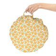 thumbnail image 2 of Fruits Round Floor Cushion with Handle, Repeating Layout of Pears Freshly Picked Juicy and Healthy, Decorative Pillow for Living Room & Dorms, 18" Round, Pale Orange Lime Green, by Ambesonne, 2 of 4