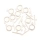 thumbnail image 1 of de 10 juegos de conectores de cierre de palanca de plata, hallazgos para fabricación de joyas, bricolaje Zulema Alternar los hallazgos de cierre, 1 of 6