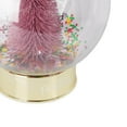 thumbnail image 3 of Packed Party Confetti Pink Christmas Tree Snow Globe Ornament, 3 of 7