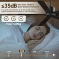 thumbnail image 6 of LANHAI 52 inch Modern Downrod Mount Bedroom Ceiling Fan, 6 of 12