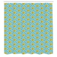 thumbnail image 3 of Ambesonne Yellow Submarine Shower Curtain, Aqua Art Fish, 69"Wx75"L, Aqua Yellow, 3 of 5
