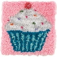 thumbnail image 1 of Wonderart Latch Hook Kit 12"X12" Cupcake 426109, 1 of 2