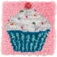 Wonderart Kit Crochet à Loquet 12" X 12" Cupcake 426109 – image 1 sur 2