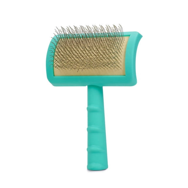 Jelly Pet Cepillo Universal para Perros Cepillo de Aseo para Perros Elimina Enredos y la Capa Interna Muerta Tuffer Que Enredos Maltés Shi-Tzu Caniche Bichón Alfileres Firmes Verde Azulado Pequeño