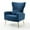 Blue, variant on Newnno Living Room Chairs Set of 2 with Lumbar Pillow, Velvet Accent Chair with High Back Mid Century Armchair for Bedroom with Armrest, Arm Chair with Golden Metal Legs, Pink