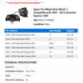 thumbnail image 2 of Spare Tire Wheel Hoist Winch 1 - Compatible with 2003 - 2014 Chevy Express 1500 2004 2005 2006 2007 2008 2009 2010 2011 2012 2013, 2 of 2