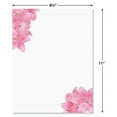 thumbnail image 5 of Pink Lillies Floral Letter Papers - Set of 25 floral stationery papers are 8 1/2" x 11", compatible computer paper, Easter, Wedding & Bridal Shower Flyers, Invitations, or Letter Paper, 5 of 5