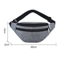 thumbnail image 2 of Riñonera multifuncional para teléfono móvil para hombre, bolsa de pecho para deportes al aire libre, nueva bolsa cruzada de moda para hombre y mujer, gris claro, 2 of 6