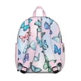 thumbnail image 3 of Rainbow Butterfly Student Backpack – Colorful Pattern with Watercolor Wings and Floral Garden Abstract Aesthetic Style, 3 of 4