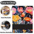 thumbnail image 4 of Shoe Storage Bag with Drawstring, 17x12.4In Breathable Travel Shoe Organizer, Foldable Polyester Bag with Floral Print, 4 of 7