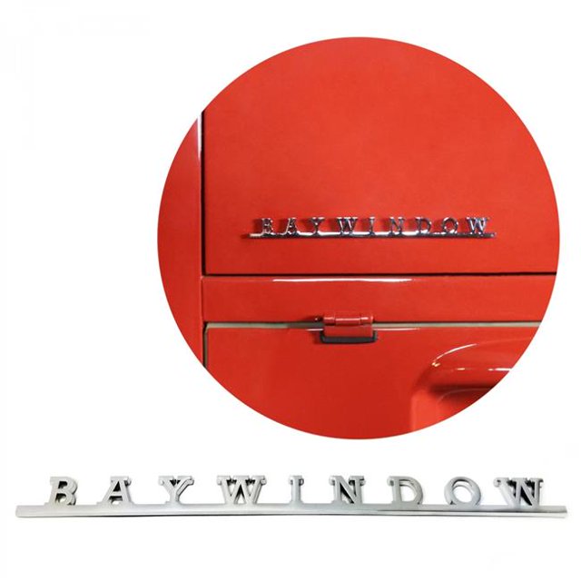 KaferLab 787801 VW Baywindow Scri Point Emblem Badge for Volkswagen Bug Beetle Bus Camper Samba