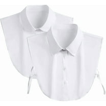 Camicover Detachable Dickey Collar Half Shirt Blouse Fake Collar False Removable Dickie for Girls and Women