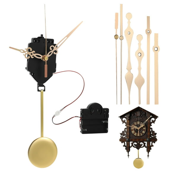 SHISUYAN Durable Quartz Clock Movement with Pendulum Assorted Color Plastic and Metal for Home Use Quiet Operation DIY Fun Wall Clock Kit