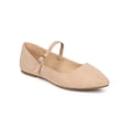 thumbnail image 1 of New Women Wild Diva Pippa-162 Faux Suede Pointy Toe Mary Jane Flat, 1 of 6