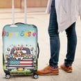 thumbnail image 4 of Happy Easter Beagle American Flag Truck Bunny Ears Travel Luggage Cover Beagles Dog Lover Gifts Idea Suitcase Dust Protective Decor - 03001, 4 of 5