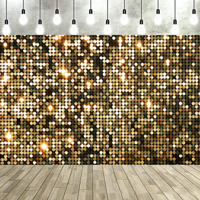 Light Gold Large Sequins Backdrop