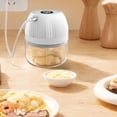 thumbnail image 6 of FENGGHAO 250ml Portable Electric Food Chopper Cordless Mini Vegetable Processor USB Rechargeable Garlic Grinder And Meat Mincer For Kitchen Camping Travel Light Green, 6 of 7
