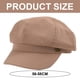 thumbnail image 2 of Sombrero de mujer con circunferencia de 56-58 cm, gorro octogonal, gorro retro, boina informal con lengua de pato y visera, gorro protector solar, 2 of 5