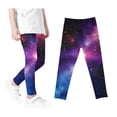 thumbnail image 1 of Odeerbi 3-12 Años Leggings Niñas Estampado Cielo Estrellado Mallas Elásticas Pantalones Cintura Alta Starlit Panty Suave, 1 of 4
