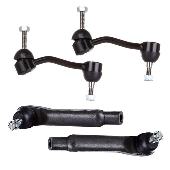 ECCPP 4pcs Front Outer Tie Rod End Front Sway Bar End Link fit for 1993-1997 For Ford Thunderbird 1993-1997 For Mercury Cougar