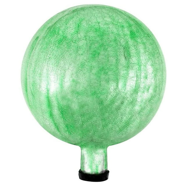 Achla Designs 10 Inch Gazing Glass Globe Sphere Garden Ornament, Green