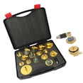 thumbnail image 2 of relayinert Pneumatic Brake Fluid Bleeder Adapter Kit Made Aluminum Alloy Gold-plated Finish Rust-proof Storage Case Included, 2 of 4