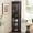 Black, variant on Oufan 69.49" Accent Corner Cabinet w/ 2 Doors, Farmhouse Curio Cabinet w/ Adjustable Glass Shelves, Bar Cabinet, Freestanding Wooden Floor Cabinet
