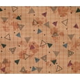 thumbnail image 4 of oneOone Cotton Flex Rust Brown Fabric Triangle Geometric Sewing Material Print Fabric By The Yard 40 Inch Wide, 4 of 4