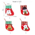 thumbnail image 3 of 12 Pack Christmas Stockings,6.3" Christmas Holiday Stockings with Snowman Santa Reindeer Bear Christmas Stockings Set Gift, 3 of 7