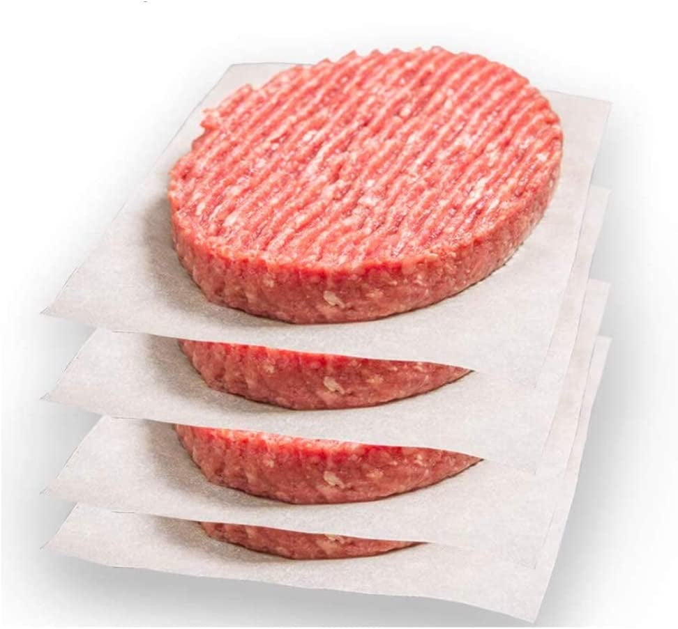 Netko Waxed Patty Paper Sheets – Non-Stick Hamburger Sheets – 4.75x5 Square Parchment Paper Set, Restaurant-Grade ( Pack of 200)