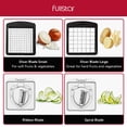 thumbnail image 2 of Picadora de verduras Fullstar con espiralizador, recipiente con 4 cuchillas, 2 of 6