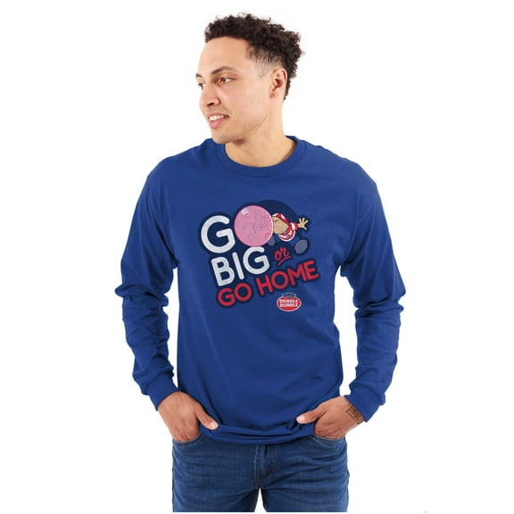 Dubble Bubble Go Big Or Go Home Logo Long Sleeve TShirt Men Women Brisco Brands M