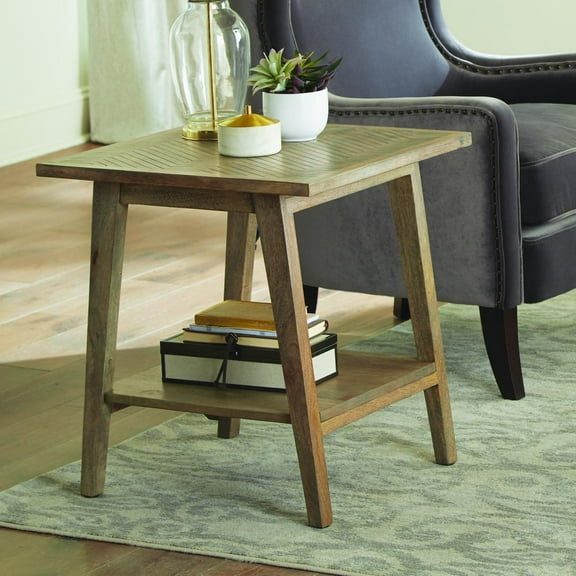 Steve Silver Milani Natural Wood Square End Table