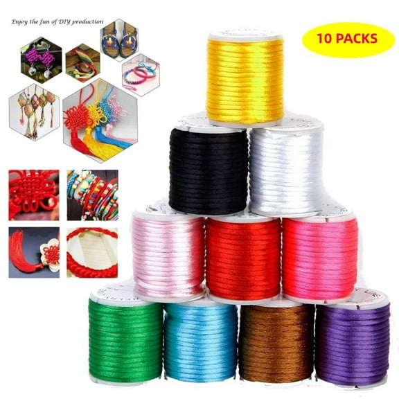 Thread Cord Spool Beading Jewlery Making Supplies 2mm Knitting Nylon Jewelry Necklace