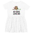 thumbnail image 3 of Inktastic My Nana Loves Me Owl Girls Toddler Dress, 3 of 5