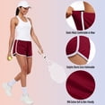 thumbnail image 3 of URATOT 5 Pack XL Women's Cotton Yoga Dance Short Pants Sport Shorts Summer Athletic Cycling Hiking Sports Shorts, 3 of 6