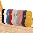 thumbnail image 3 of Spring and Summer Draw Solid Color Invisible Socks Kids Silicone Non-Slip Short Socks Boat Socks, 3 of 5