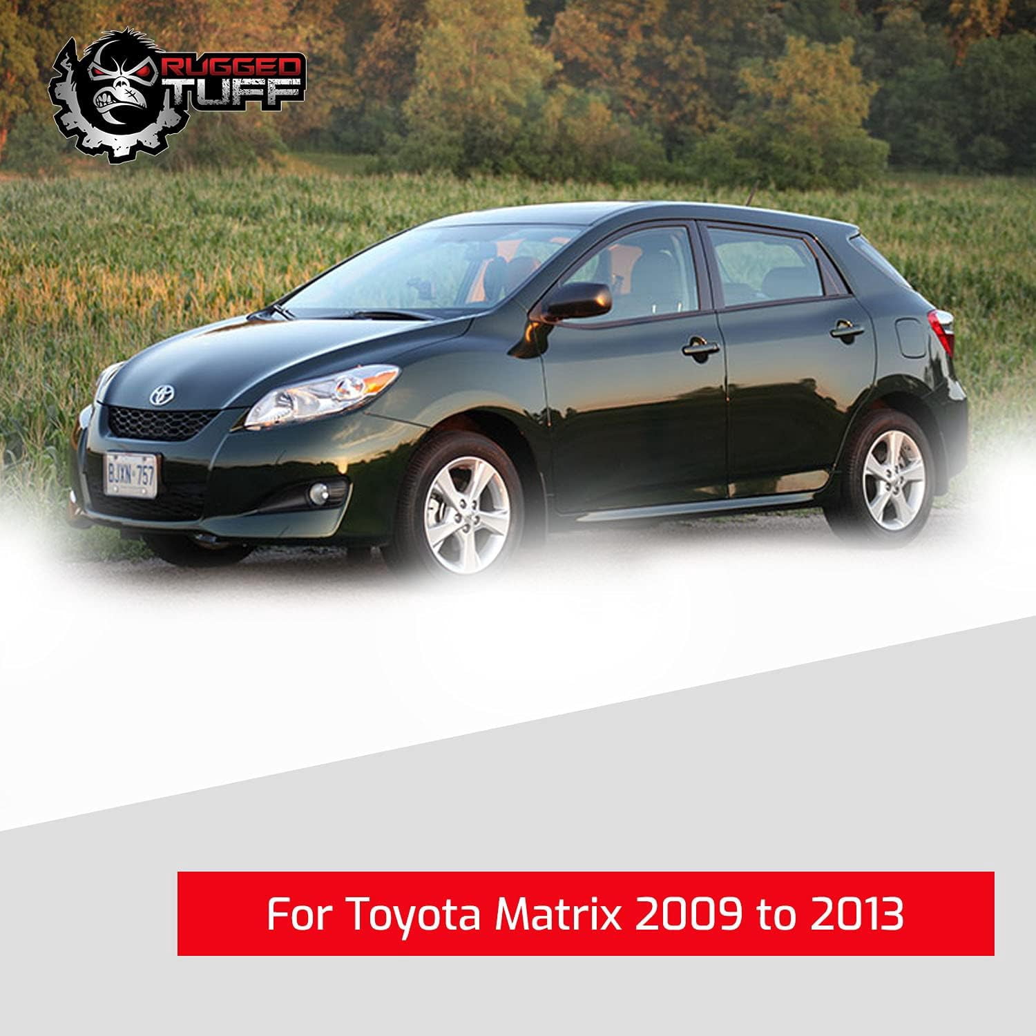 Rugged TUFF Driver Side Mirror Glass Replacement for 09-13 Toyota Corolla, 09-13 Toyota Matrix (Non-Heated)