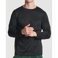 thumbnail image 4 of Real Essentials 3 & 5 Pack: Men's Mesh Quick Dry Athletic Long Sleeve T-Shirt UPF SPF UV Sun (Available In Big & Tall), 4 of 6