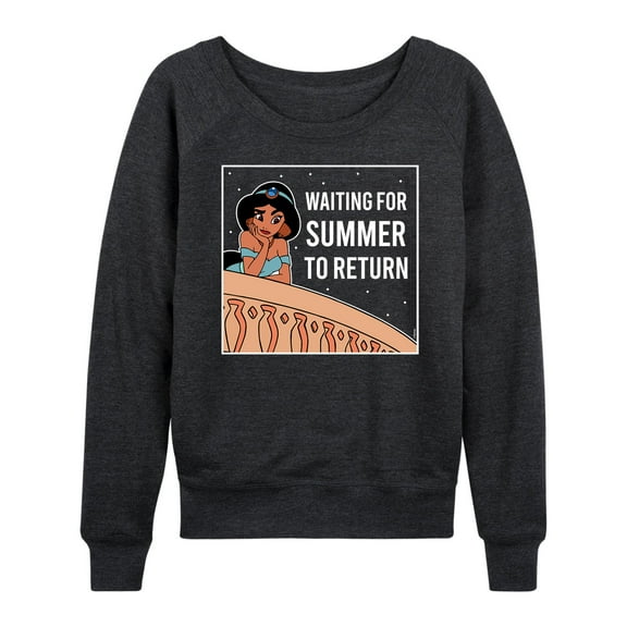 Disney Princess - Waiting For Summer - Women's Lightweight French Terry Long Sleeve Shirt