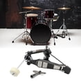 thumbnail image 6 of Single Bass Drum Pedal Double Chain Drives Adjustable Beater Head Pedals Foot Percussion Hardware Drum Accessories, 6 of 12