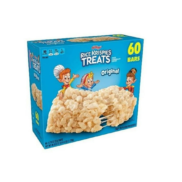 Kellogg's Rice Krispies Treats, Original, 0.78 oz, 60 ct